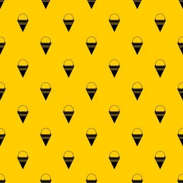Metal fire bucket pattern vector 스톡 일러스트