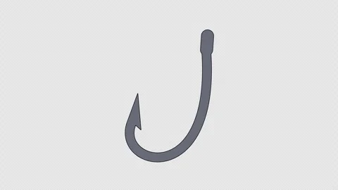 Metal fishing hook Stock Footage 333671748