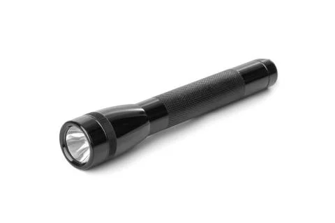 Metal flashlight Stock Photos