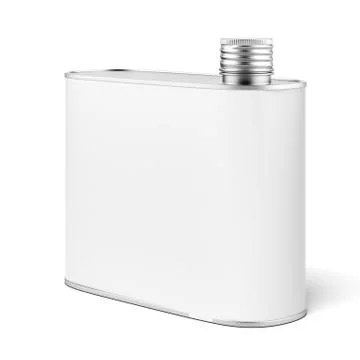Metal flask 库存插图