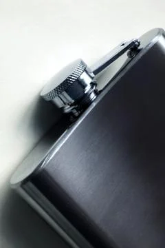 Metal flask Foto stock