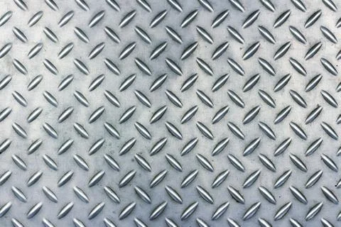 Metal floor plate pattern Stock Photos