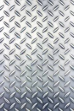 Metal floor plate pattern Stock Photos