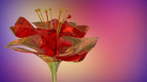 Metal Flower Looping Background Stock-Footage 47892710