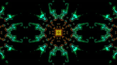 Metal flower lotus pattern in dark background.Buddhism Mandala flower,kaleidosco 库存影片 791474