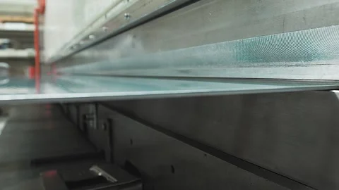 METAL FOLDING PRESS Stock Footage 132951788