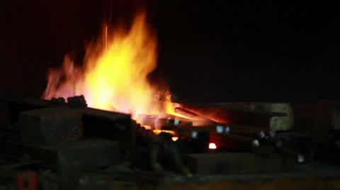 Metal forging Stock Footage 23135957