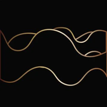 Metal forms, black background. Vector 3D fantastic layout. Graphic elements.  Illustrazione stock