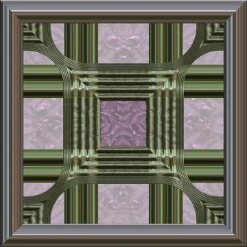 Metal frame generated texture Stock Illustration