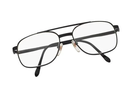 Metal frame spectacles Stock Photos