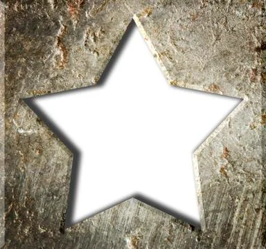 Metal frame star. Stock Illustration