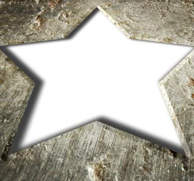 Metal frame star. Stock Photos