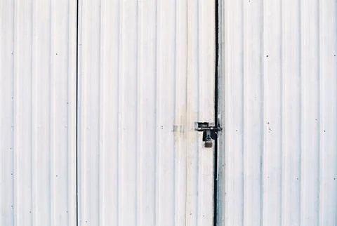 Metal Gate with Lock Stock Photos