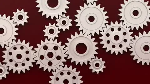 Metal Gears Loop Stock Footage 12698219