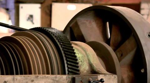 Metal Gears in Motion Stock Footage 37556375