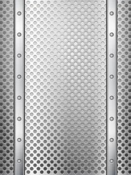 Metal grid background vertical Stock Illustration
