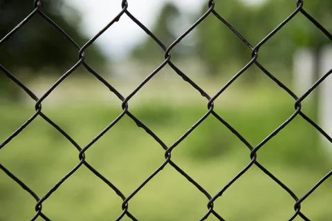 Metal grid, close up, macro Stock Photos