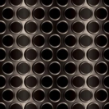 Metal Grid Pattern Background Design Stock Illustration