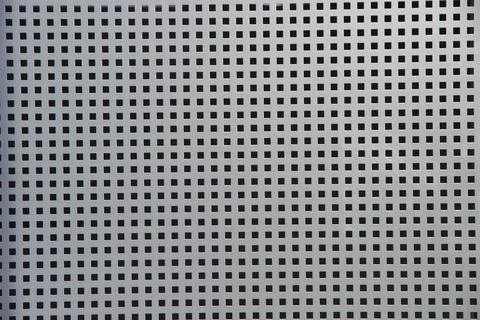 Metal Grid Pattern with Square Holes Stock Photos