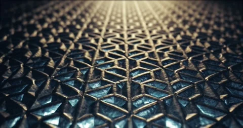 Metal grid pattern structure light reflections Stock Footage 238876758