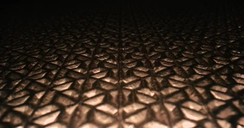 Metal grid pattern structure light reflections Stock Footage 306706758