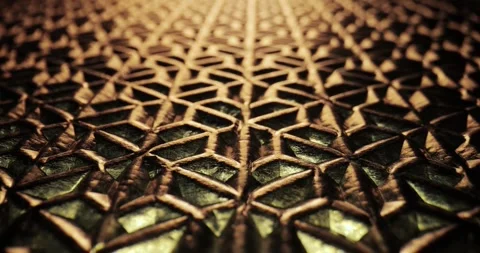 Metal grid pattern structure light reflections Stock Footage 312274024