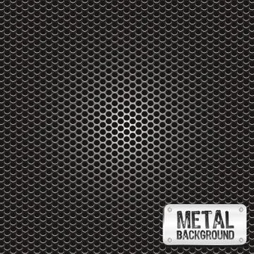 Metal grid pattern, vector illustration Stock Illustration