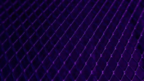 Metal Grid with Purple Lighting Stock Footage 287379948