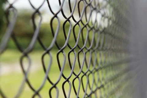 Metal grid with soft background Stock Photos