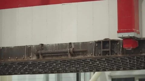 The metal grips of the automatic line Stock Footage 304360681