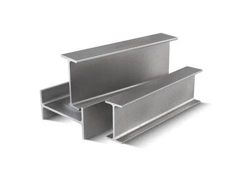 Metal H-shaped bars for structural reinforcement. 3d vector illustration Stock Illustration