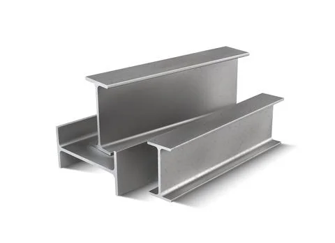 Metal H-shaped bars for structural reinforcement. 3d vector illustration Stock Illustration