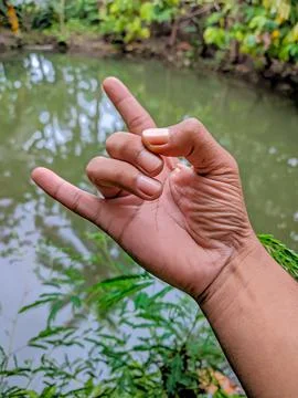 Metal hands Stock Photos