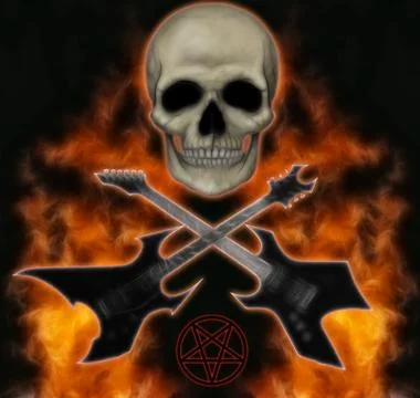 Metal head Ilustração Stock