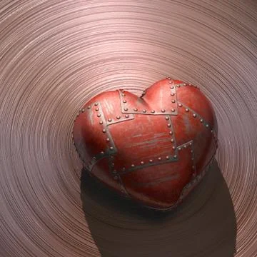 Metal Heart Stock-Illustration
