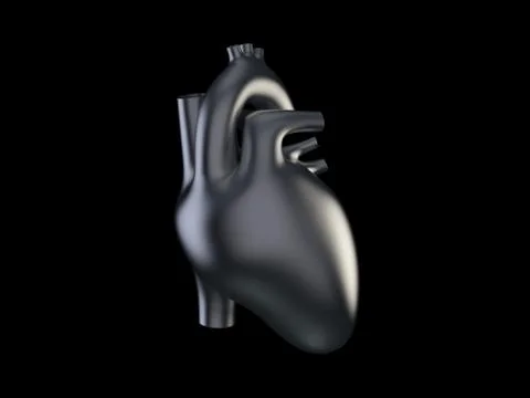 Metal heart Stock Illustration