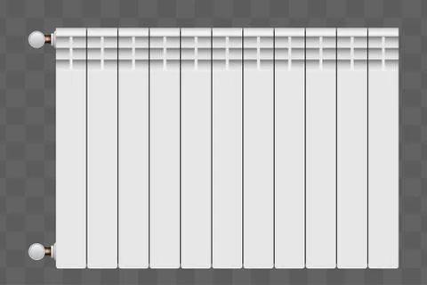 Metal Heating radiator Illustrazione stock