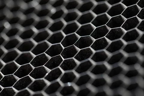 Metal hex grid Stock Illustration