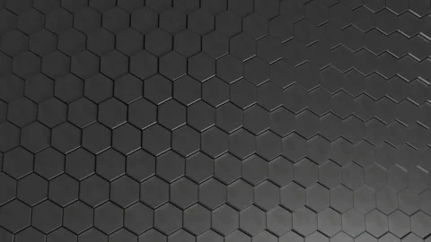 Metal hexagon videoloop backdrop. Looped abstract 3d background animation. Stock Footage 254584255