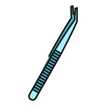 Metal instrument for precision work in modern beauty salons Stock Illustration
