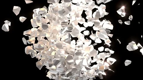 Metal Iron head explosion on black super slow motion 1000 FPS cyberpunk Stock Footage 251822080