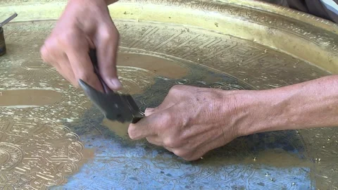 Metal Islamic  Art Video stock 260415082