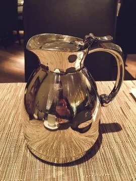 A metal kettle Stock Photos