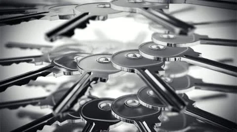 Metal keys. Video stock 21577954