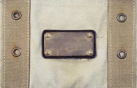 Metal label Stock-Fotos