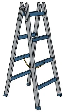Metal ladder Stock Illustration