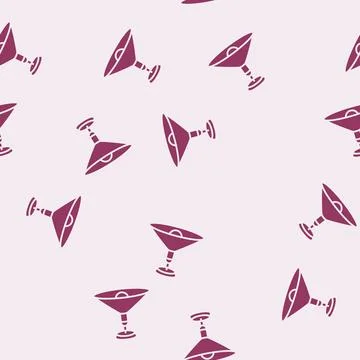 Metal lamp ceiling glyph seamless pattern Stock Illustration