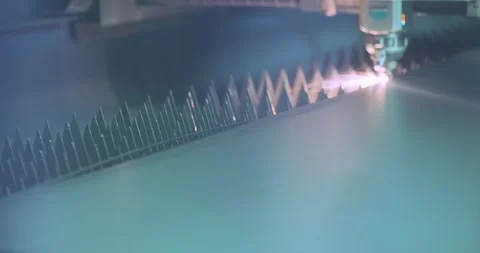 Metal Laser Cutting Machine. CNC Laser Cutting Machine. Laser Cutter Machines 動画素材 273283702