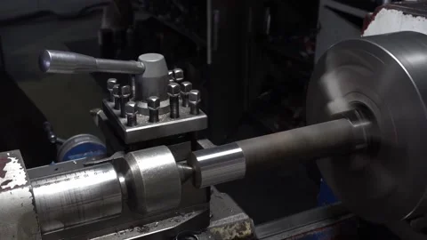Metal lathe 4 Stock Footage 172444511