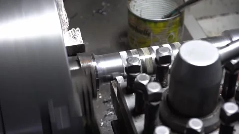 Metal lathe 5 Stock Footage 172444515